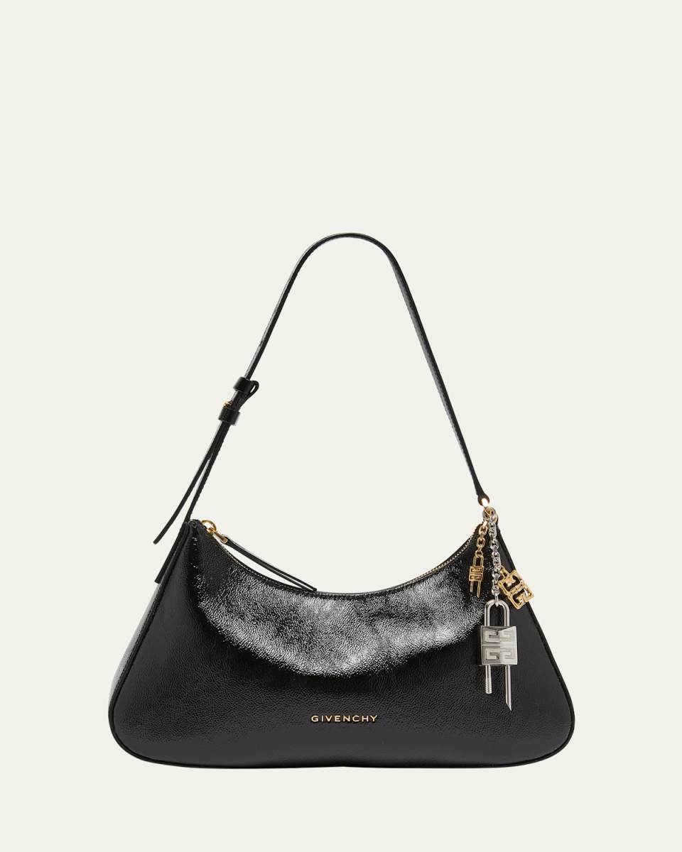 Lucky Small Lock Shoulder Bag in Leather